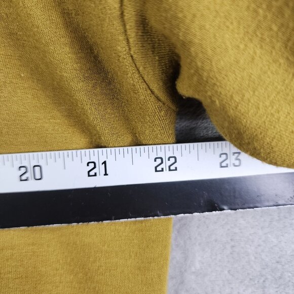 Womens Yellow Lou & Grey Signature Soft Henley Sweatshirt Button Up Size M - Picture 8 of 10